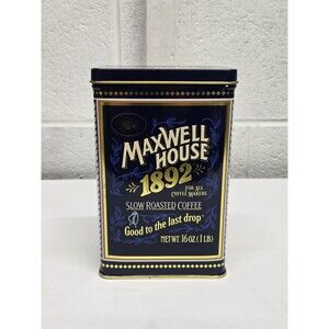 MAXWELL HOUSE 1892  "Good to the last drop"  *Reproduction* Vntg ADVERTISING tin